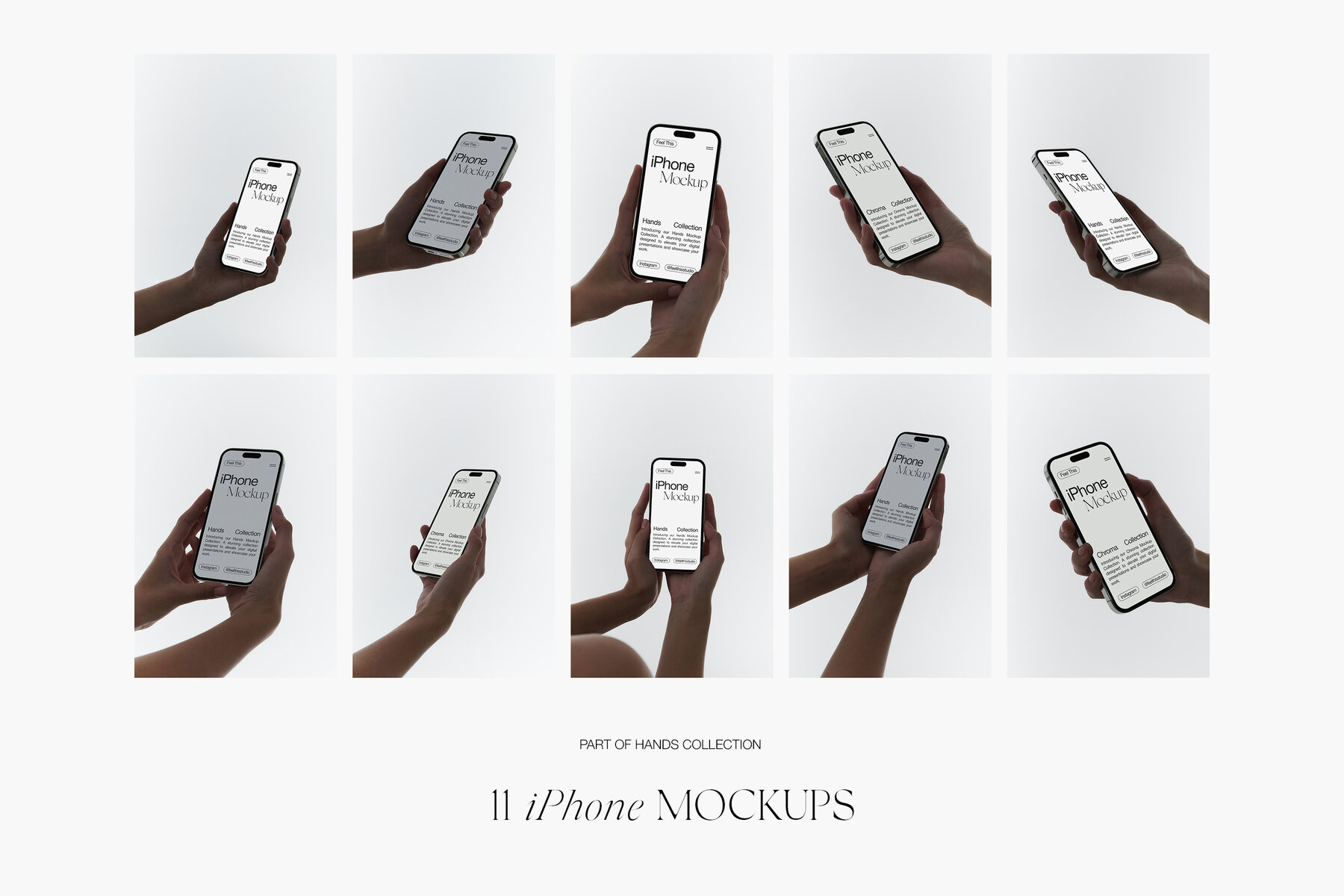 iPhone in Hands Mockups 8