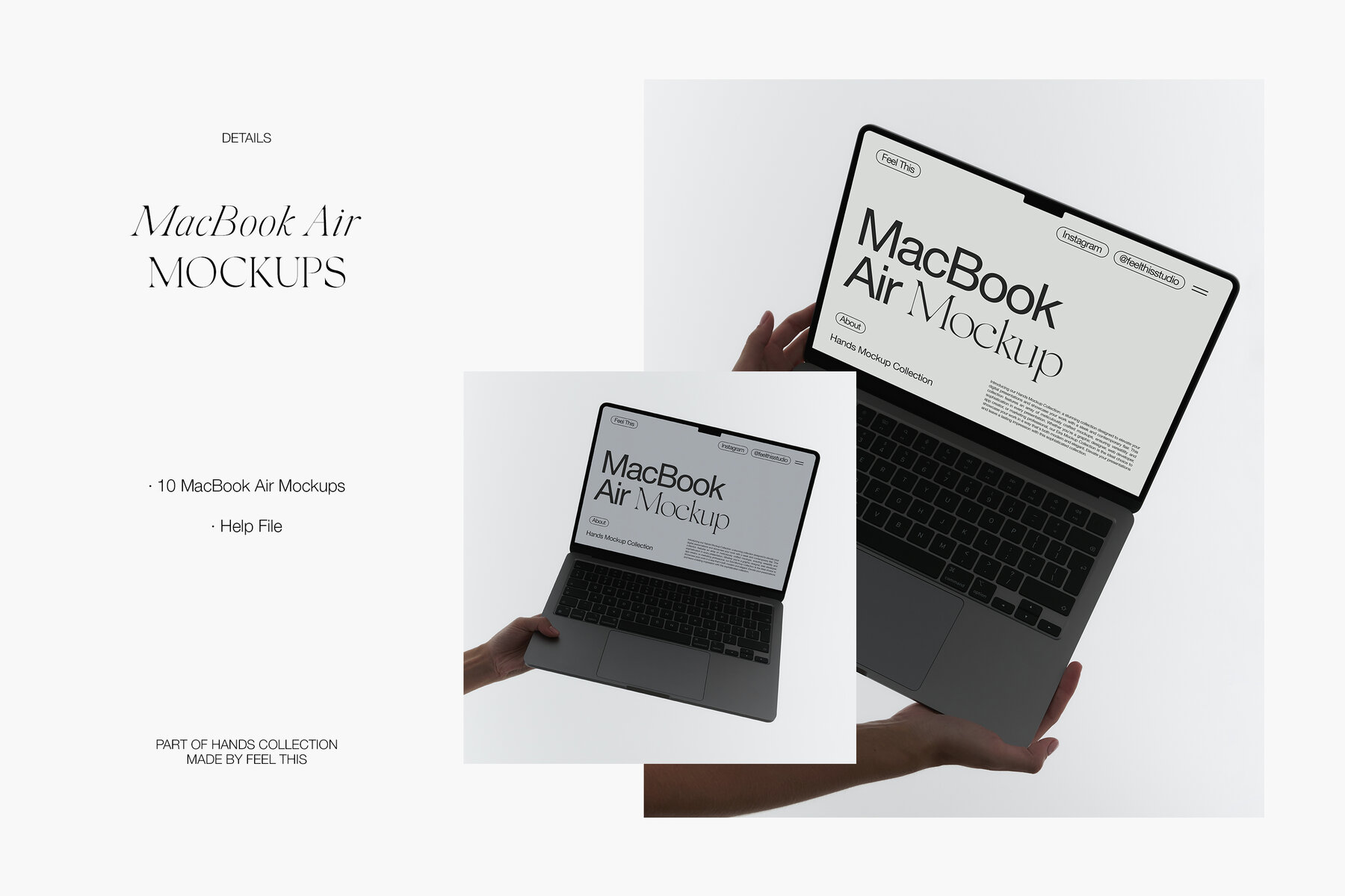 MacBook with Hands Mockups 6