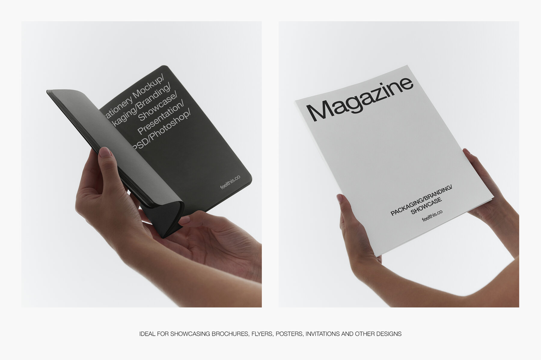 Poster A4 Flyer A5 Notebook and Magazine Mockups 8