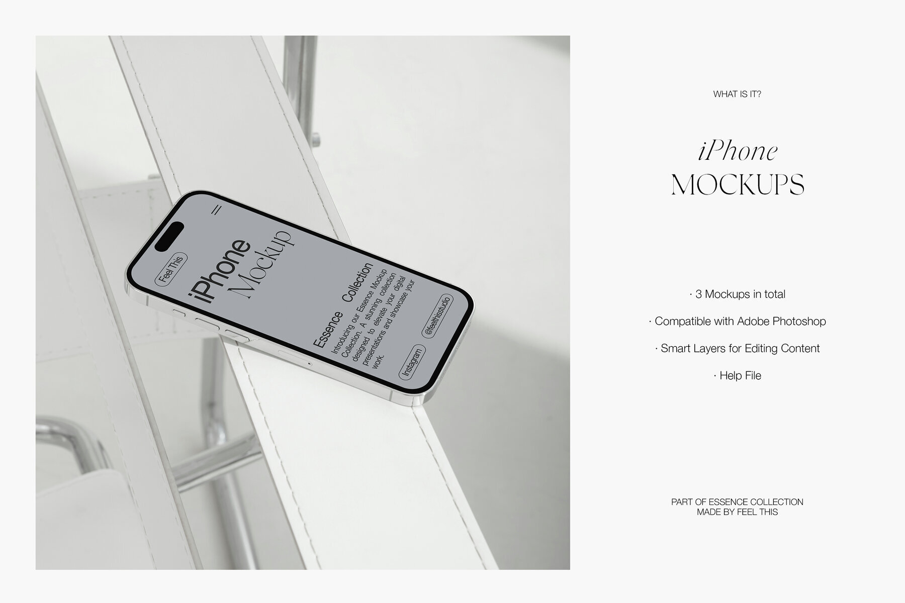 3 iPhone Mockups for Photoshop 2