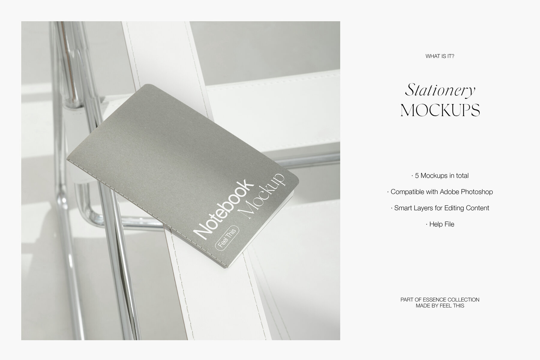 Flyer A5 and Notebook Mockups for Photoshop PSD 2