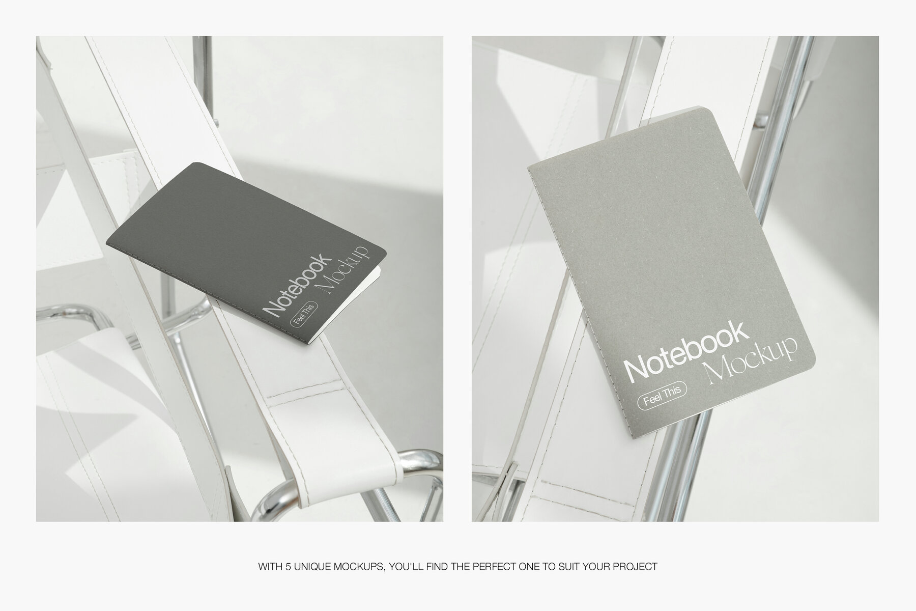 Flyer A5 and Notebook Mockups for Photoshop PSD 4