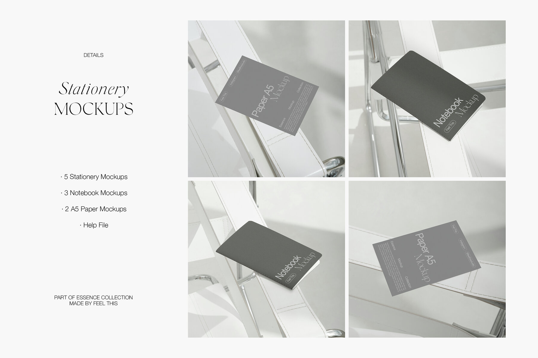 Flyer A5 and Notebook Mockups for Photoshop PSD 5