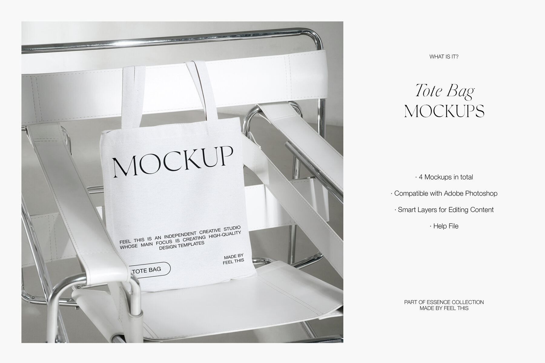 Tote Bag Mockups for Photoshop PSD 2