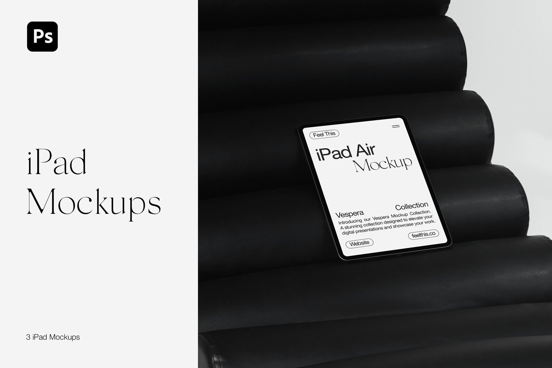 iPad Air Mockups for Photoshop PSD 1