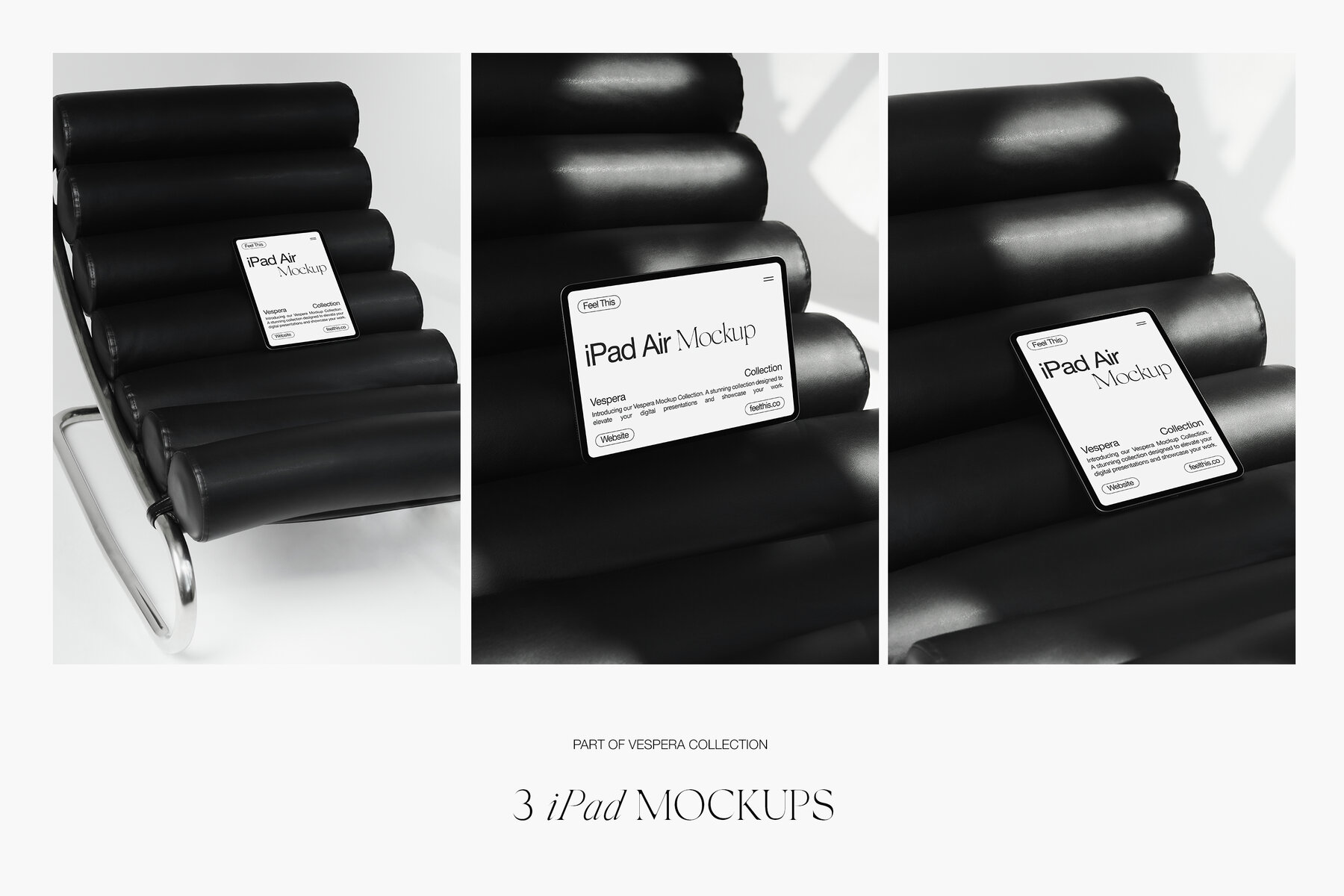 iPad Air Mockups for Photoshop PSD 5