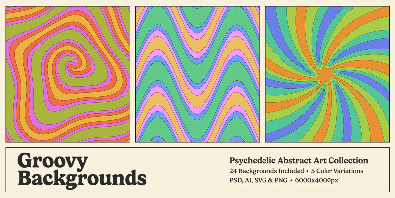 Groovy Psychedelic Backgrounds