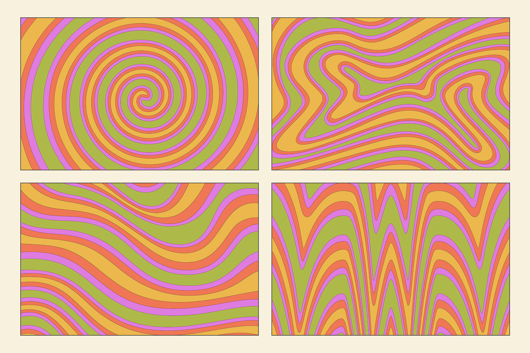 Groovy Psychedelic Backgrounds 13