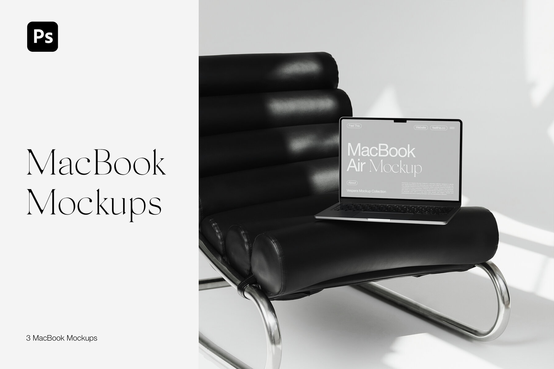 MacBook Air Mockups for Photoshop PSD 1