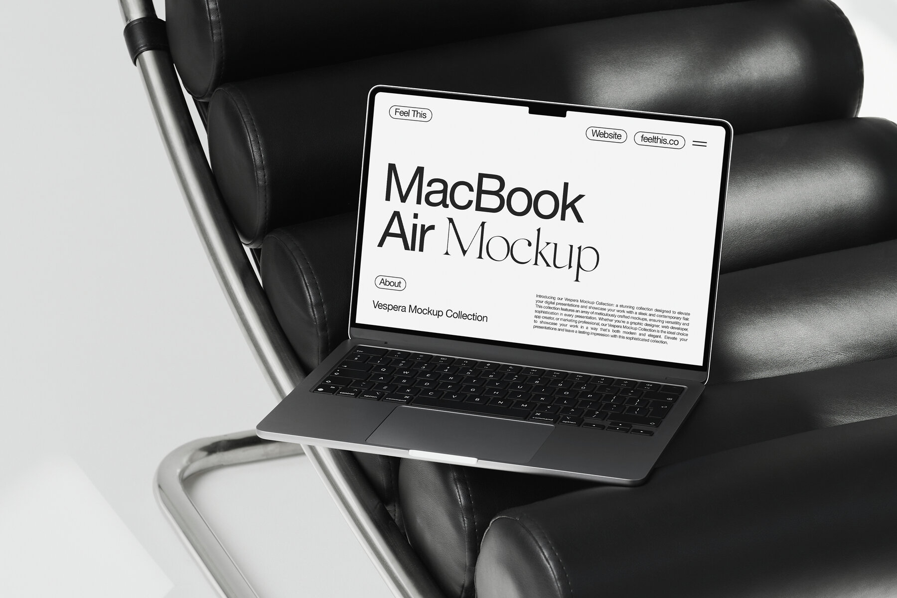 MacBook Air Mockups for Photoshop PSD 4