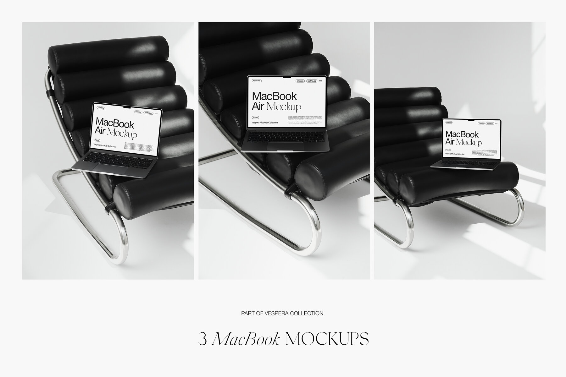 MacBook Air Mockups for Photoshop PSD 5