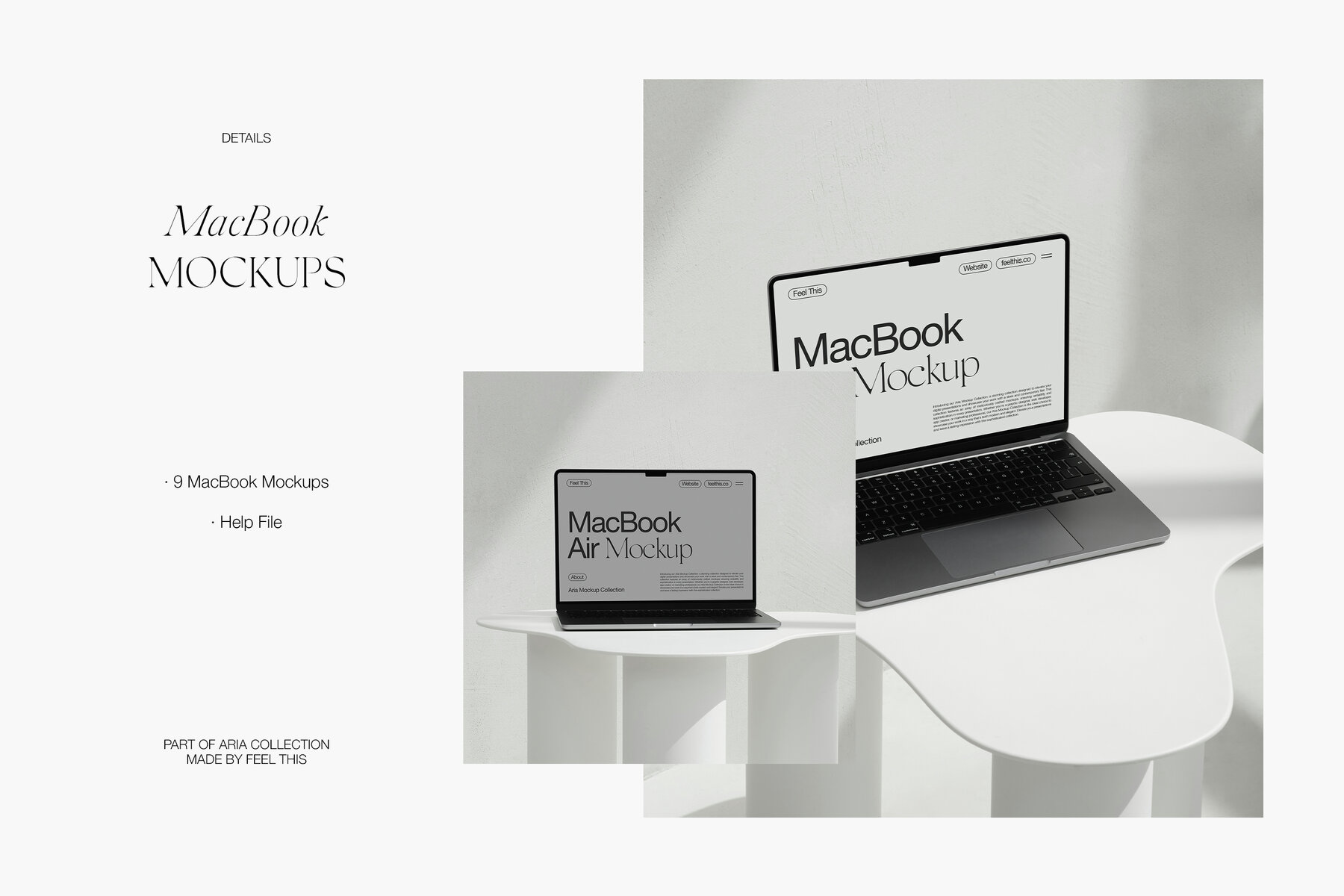 MacBook Air Mockups for Photoshop PSD 6