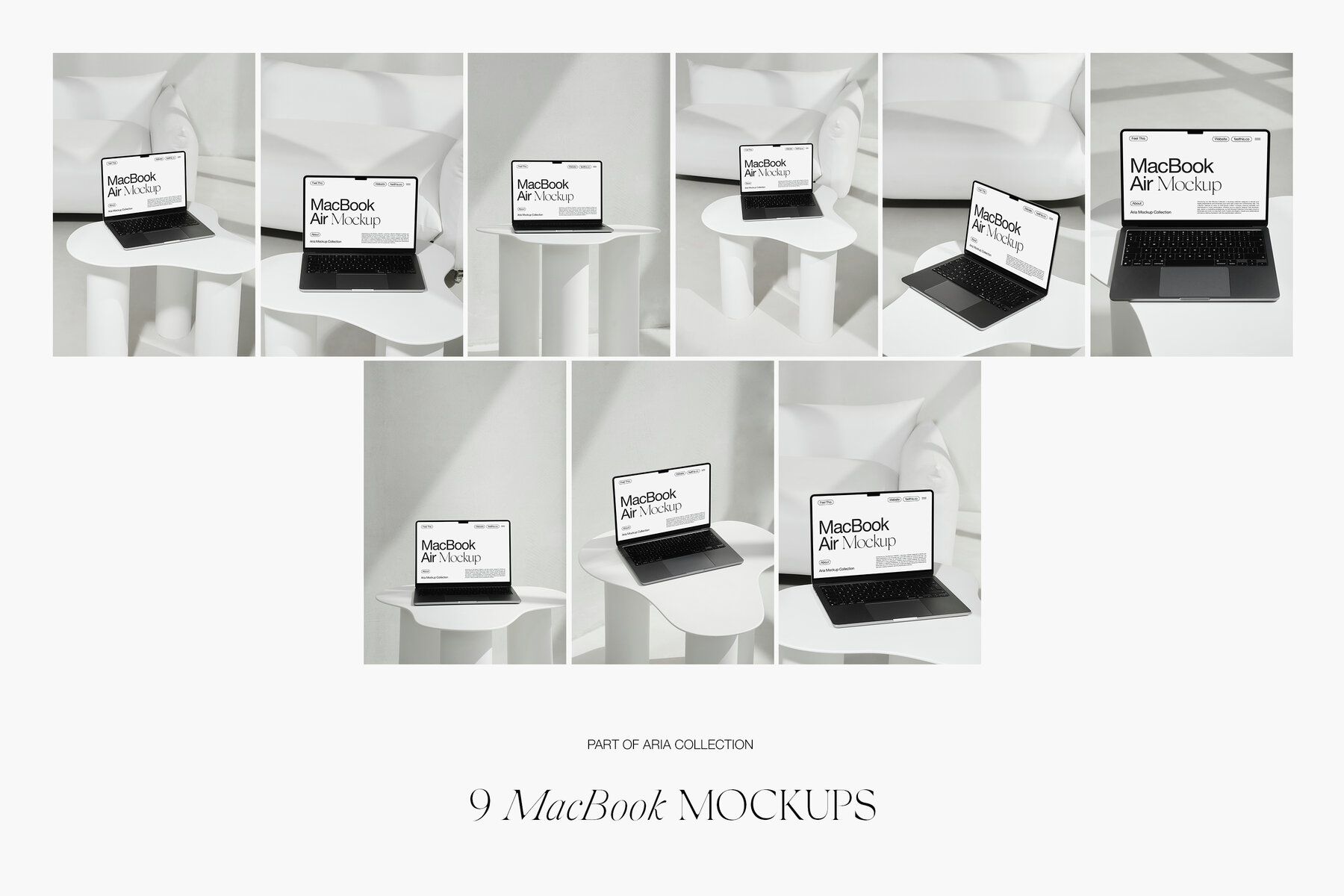 MacBook Air Mockups for Photoshop PSD 7