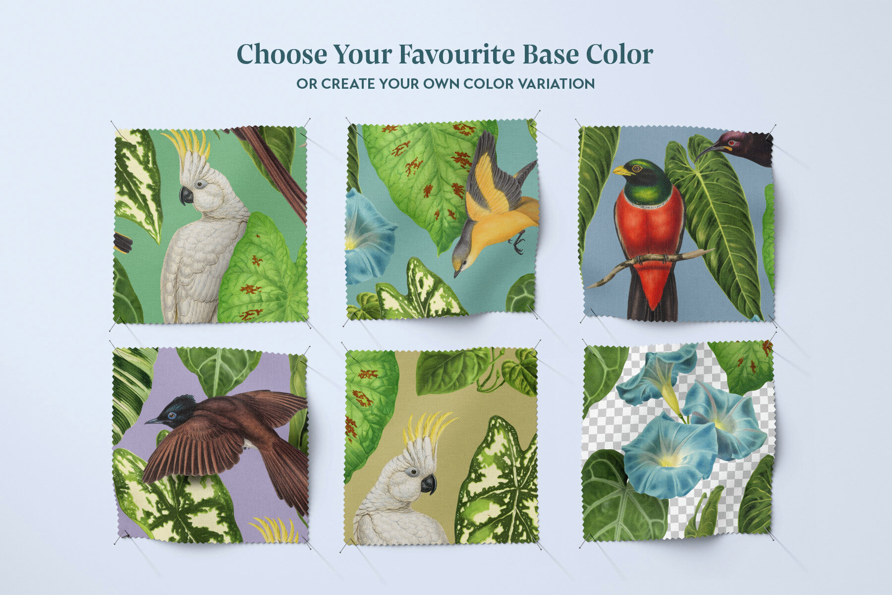 Exotic Birds Vintage Pattern 5