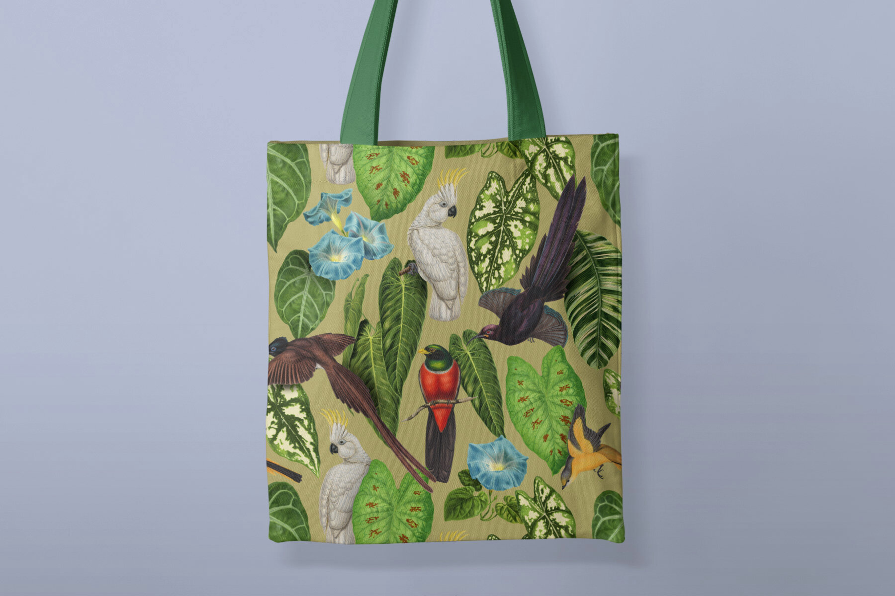 Exotic Birds Vintage Pattern 6