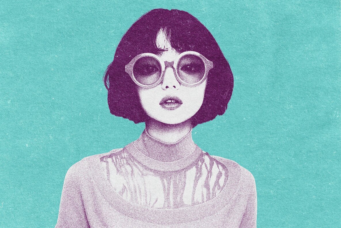 Riso Printer Photo Effect 3