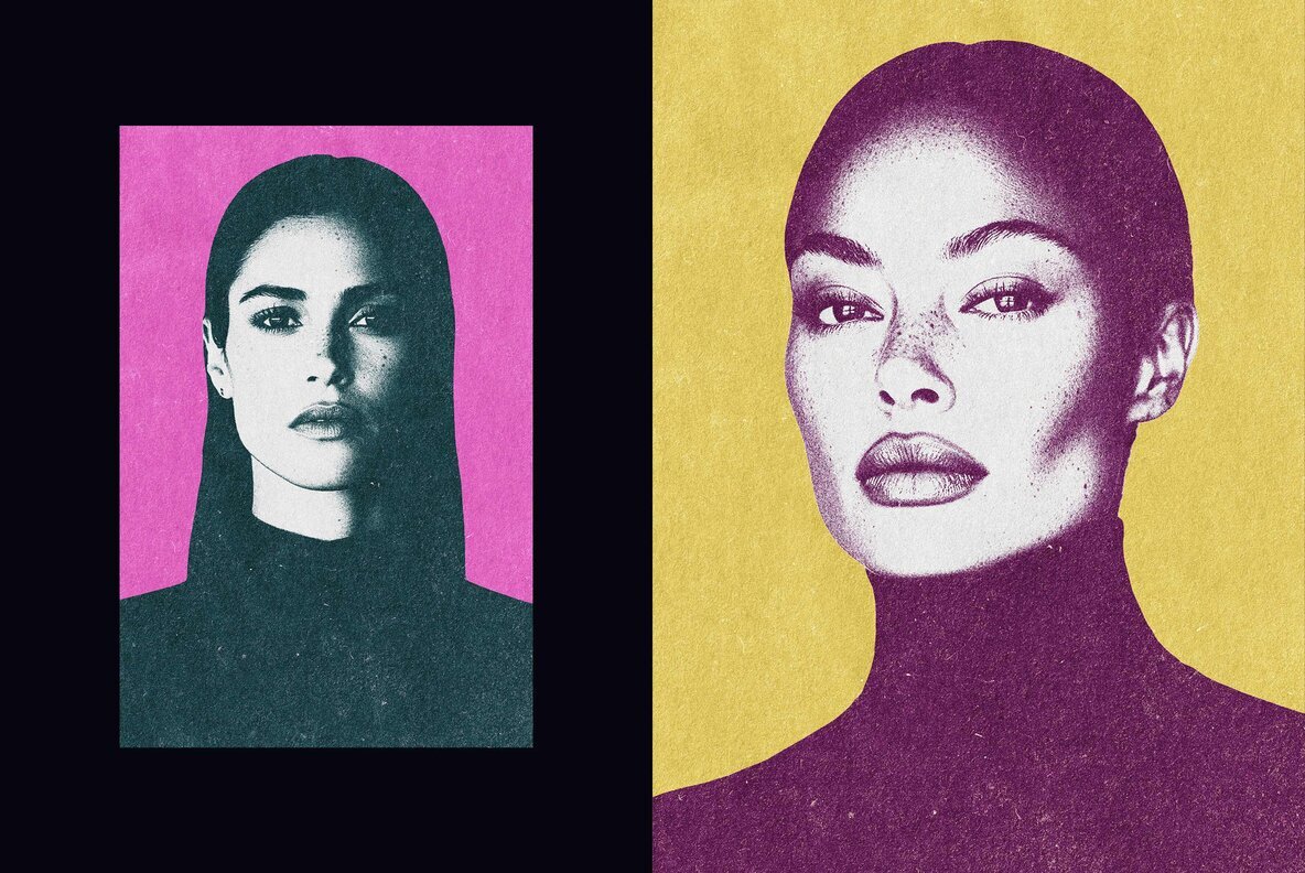 Riso Printer Photo Effect 4