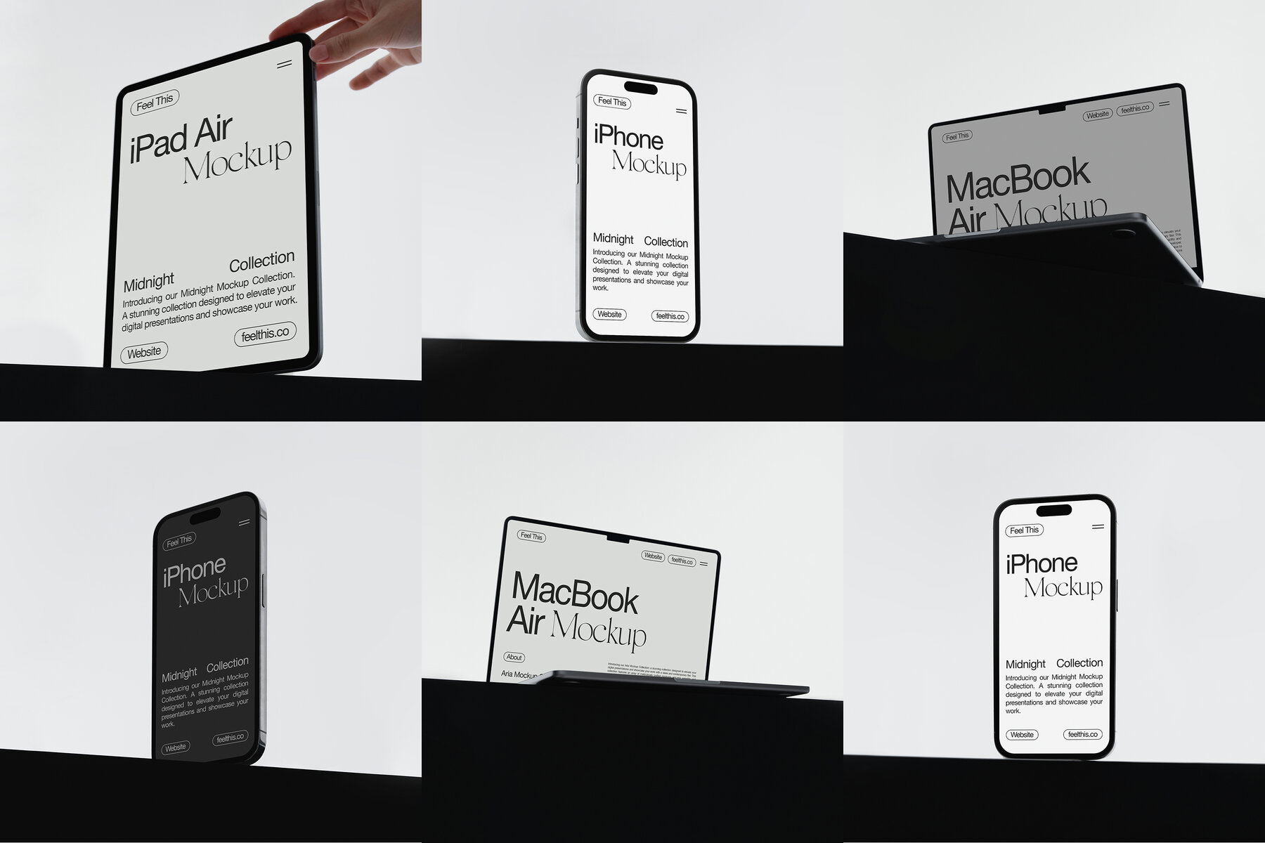 iPhone iPad and MacBook Mockups for Photoshop PSD 14