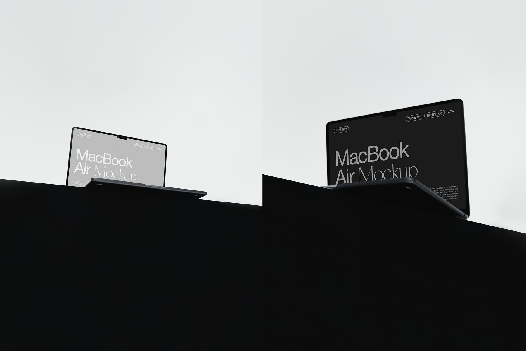 MacBook Air Mockups for Photoshop PSD 3