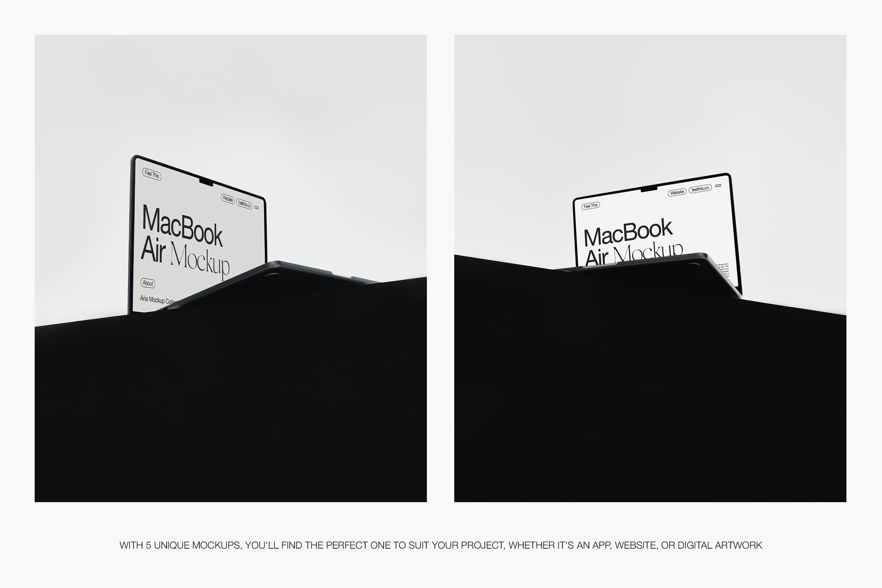 MacBook Air Mockups for Photoshop PSD 4