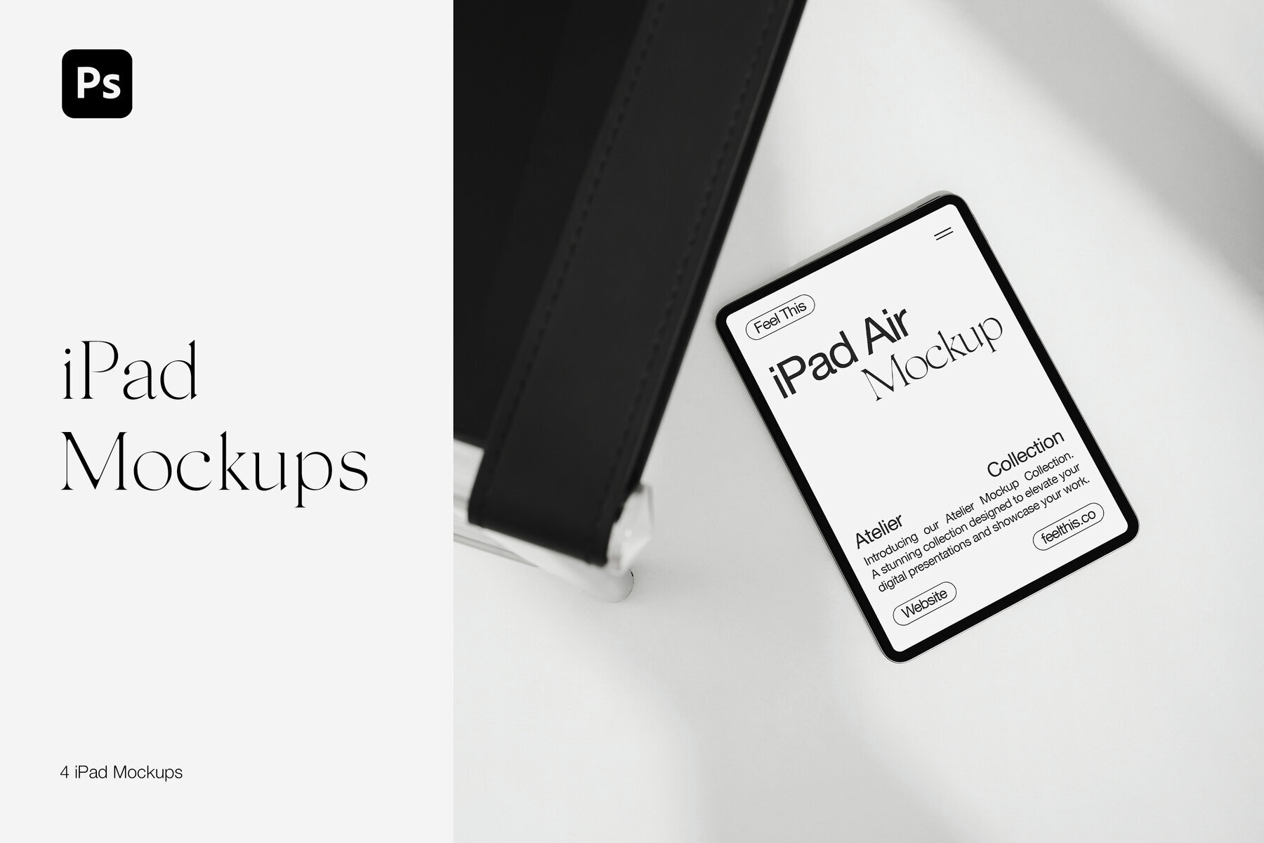 iPad Air Mockups for Photoshop PSD 1