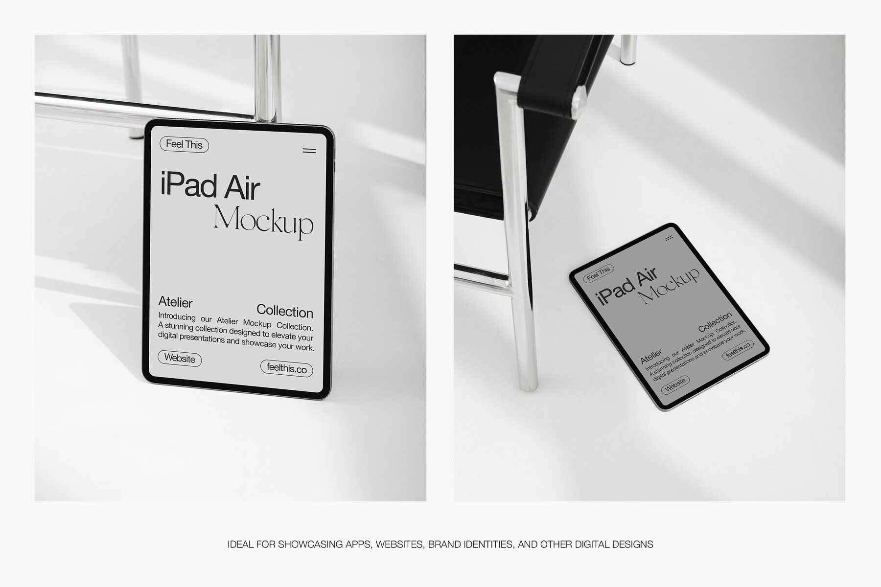 iPad Air Mockups for Photoshop PSD 3