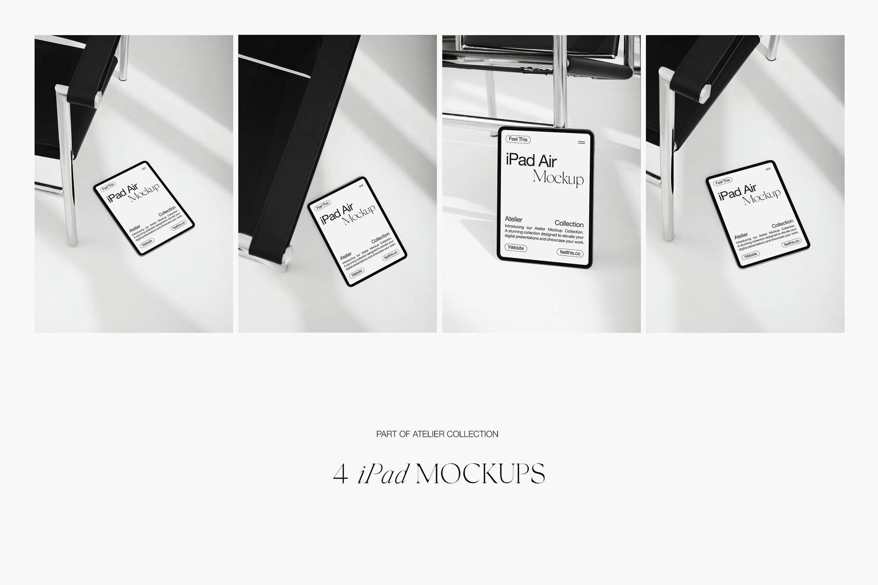 iPad Air Mockups for Photoshop PSD 4