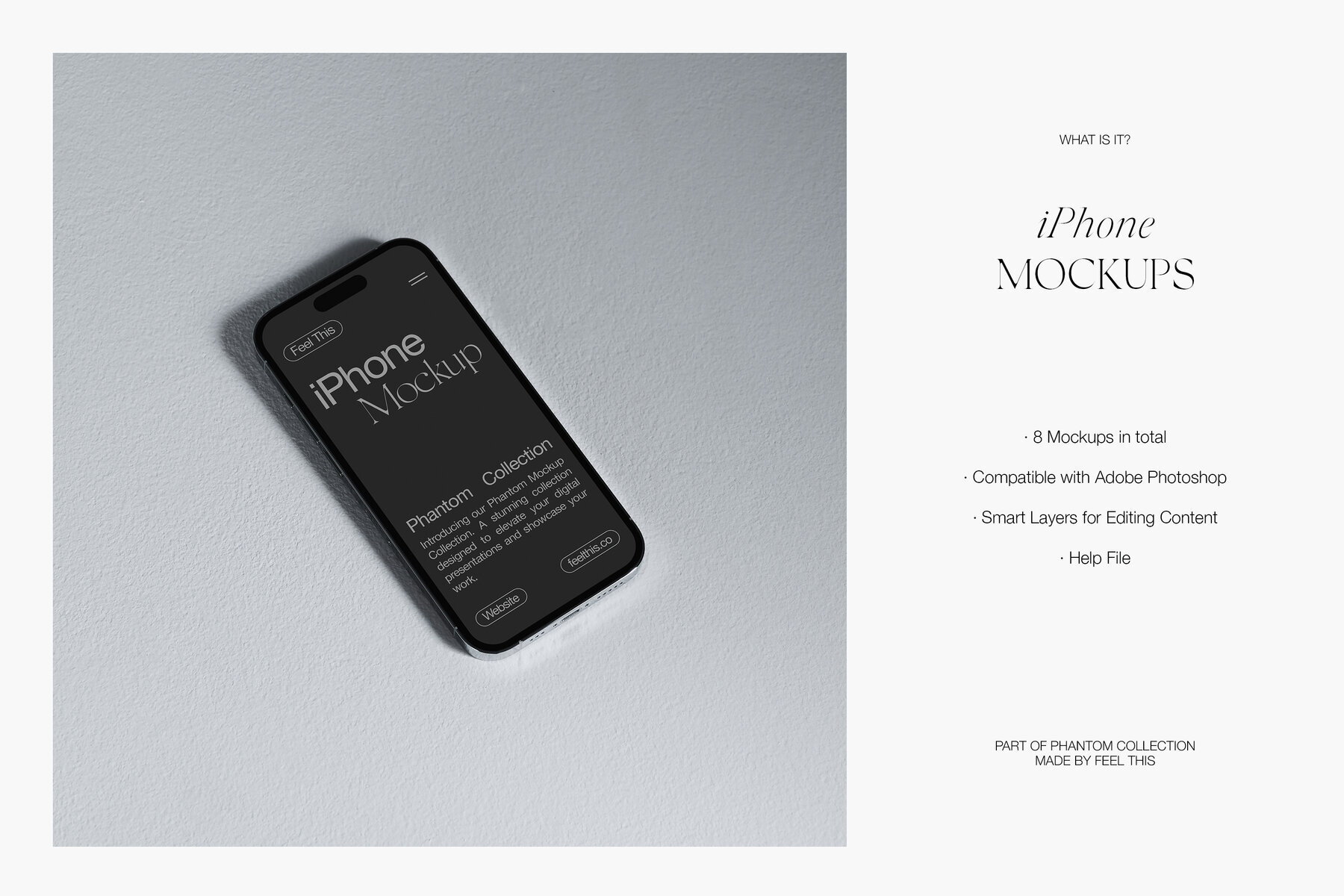 iPhone Mockups for Photoshop PSD 2