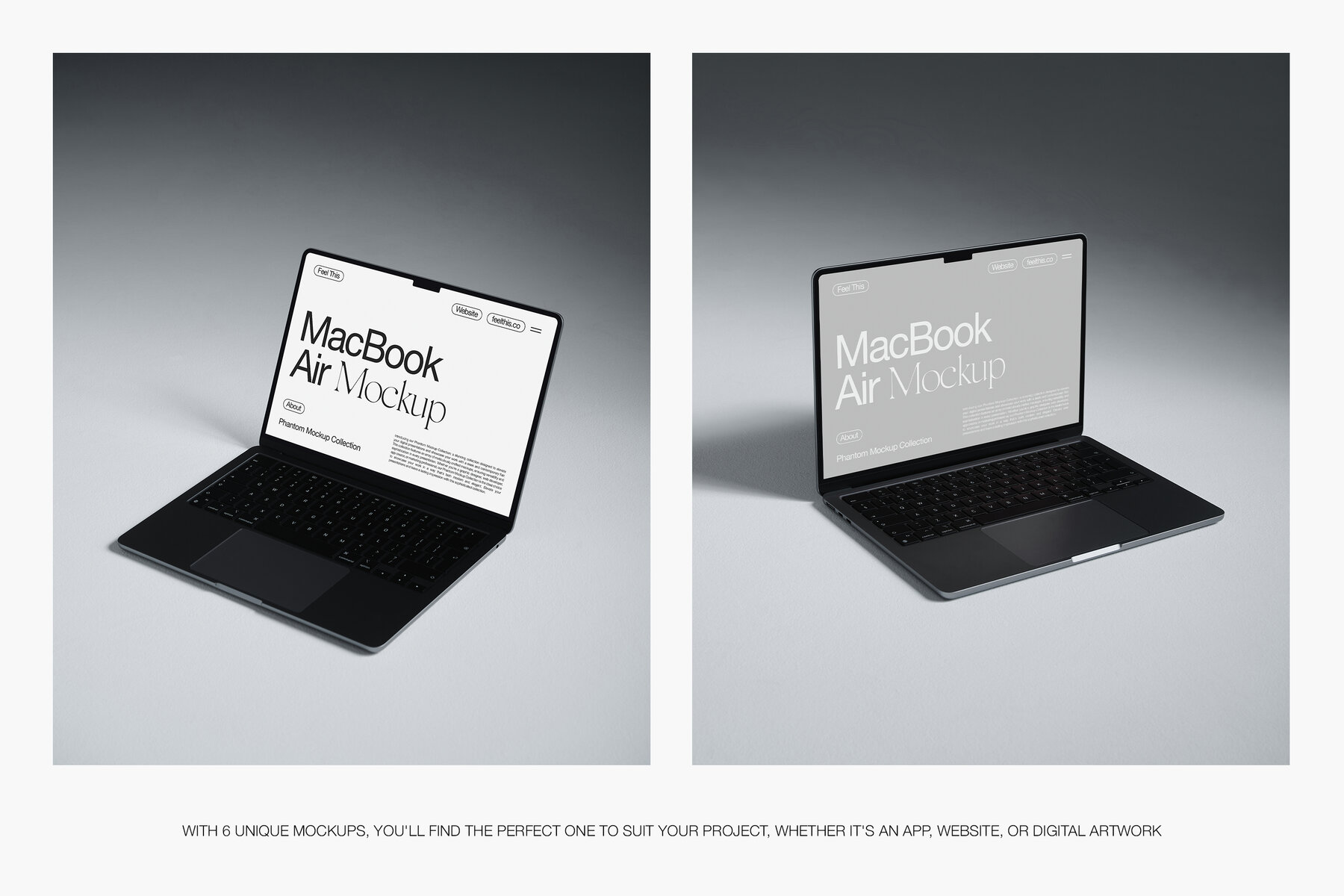 MacBook Air Mockups for Photoshop PSD 4