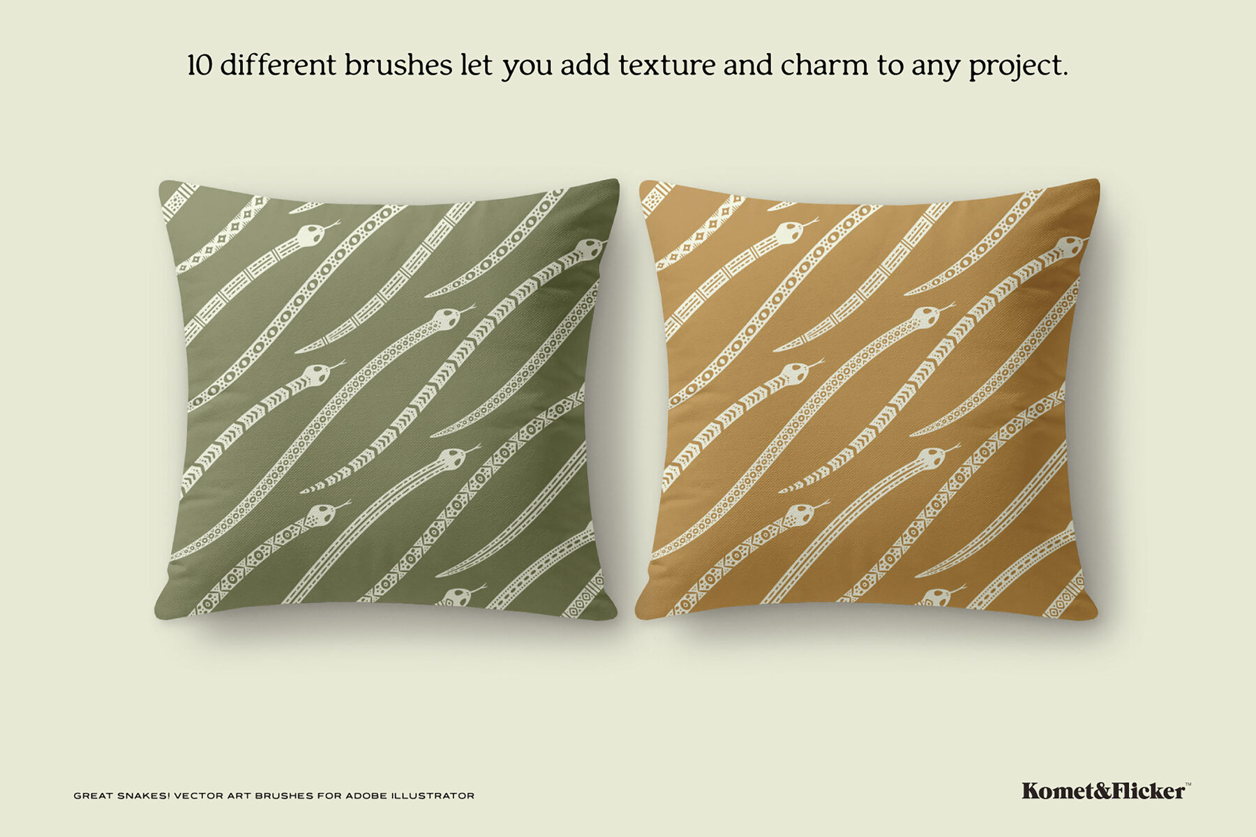 Great Snakes Vector Art Brushes for Adobe Illustrator 4