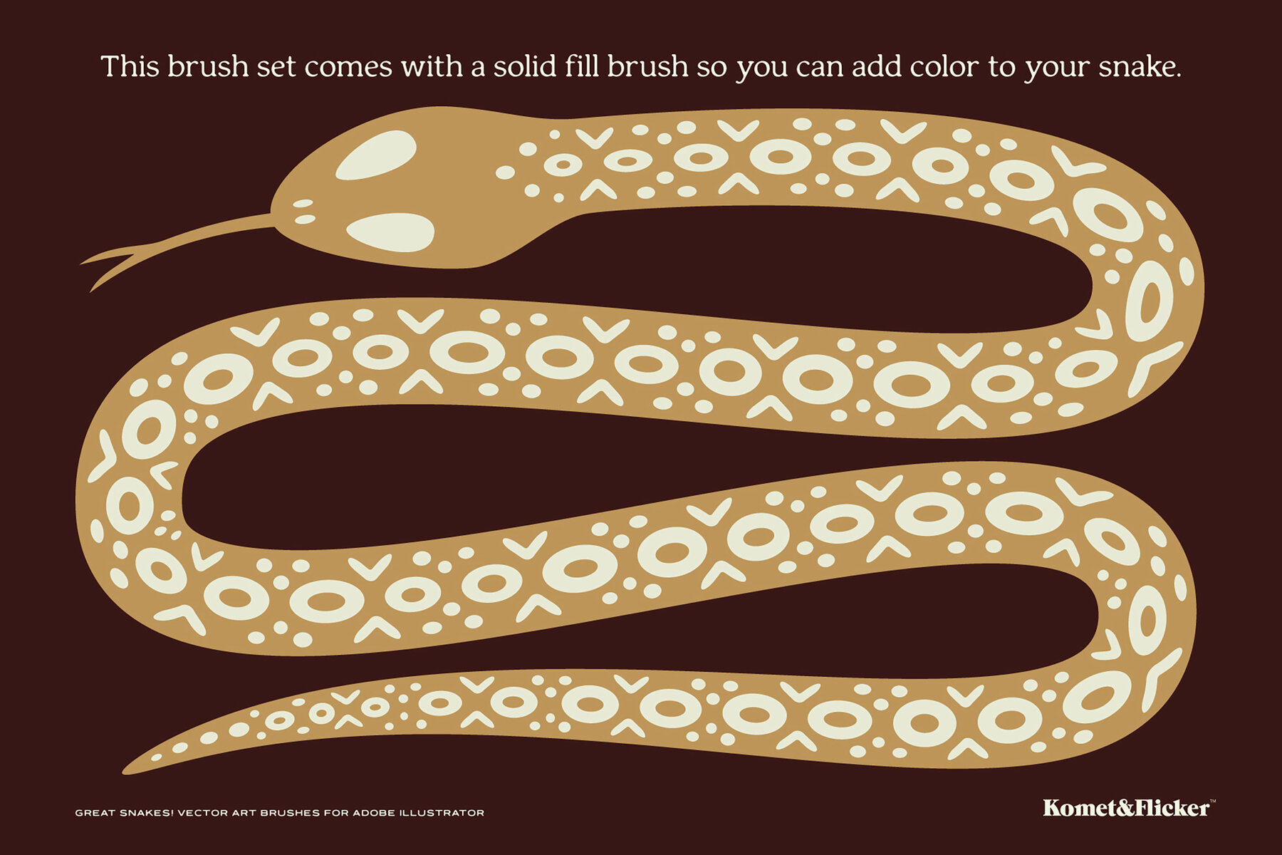 Great Snakes Vector Art Brushes for Adobe Illustrator 5