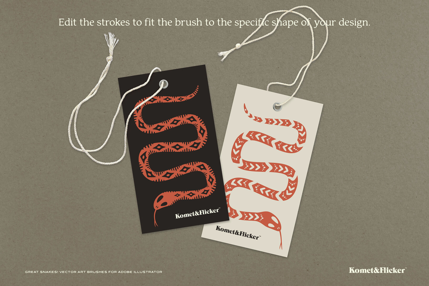 Great Snakes Vector Art Brushes for Adobe Illustrator 6