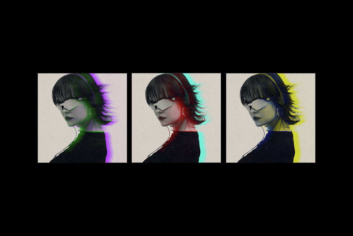 Smudged Anaglyph Design Effect 2