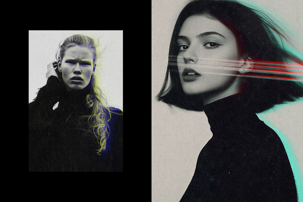 Smudged Anaglyph Design Effect 3