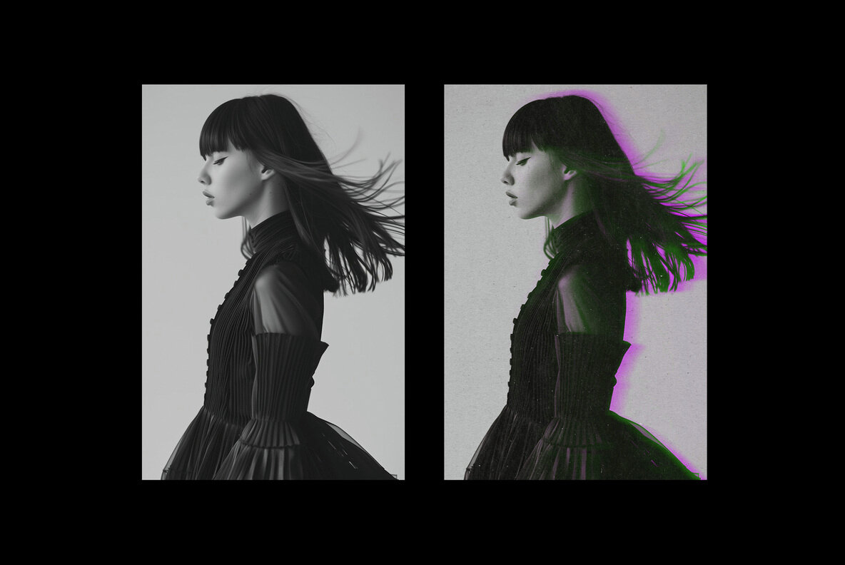 Smudged Anaglyph Design Effect 6