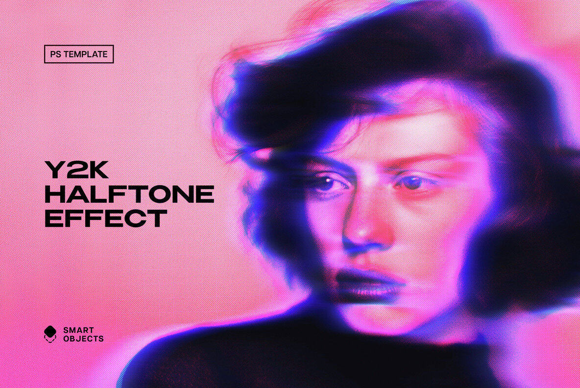 Y2K Halftone Photo Effect 1
