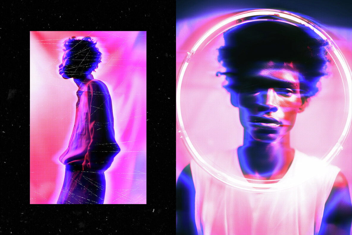 Y2K Halftone Photo Effect 3