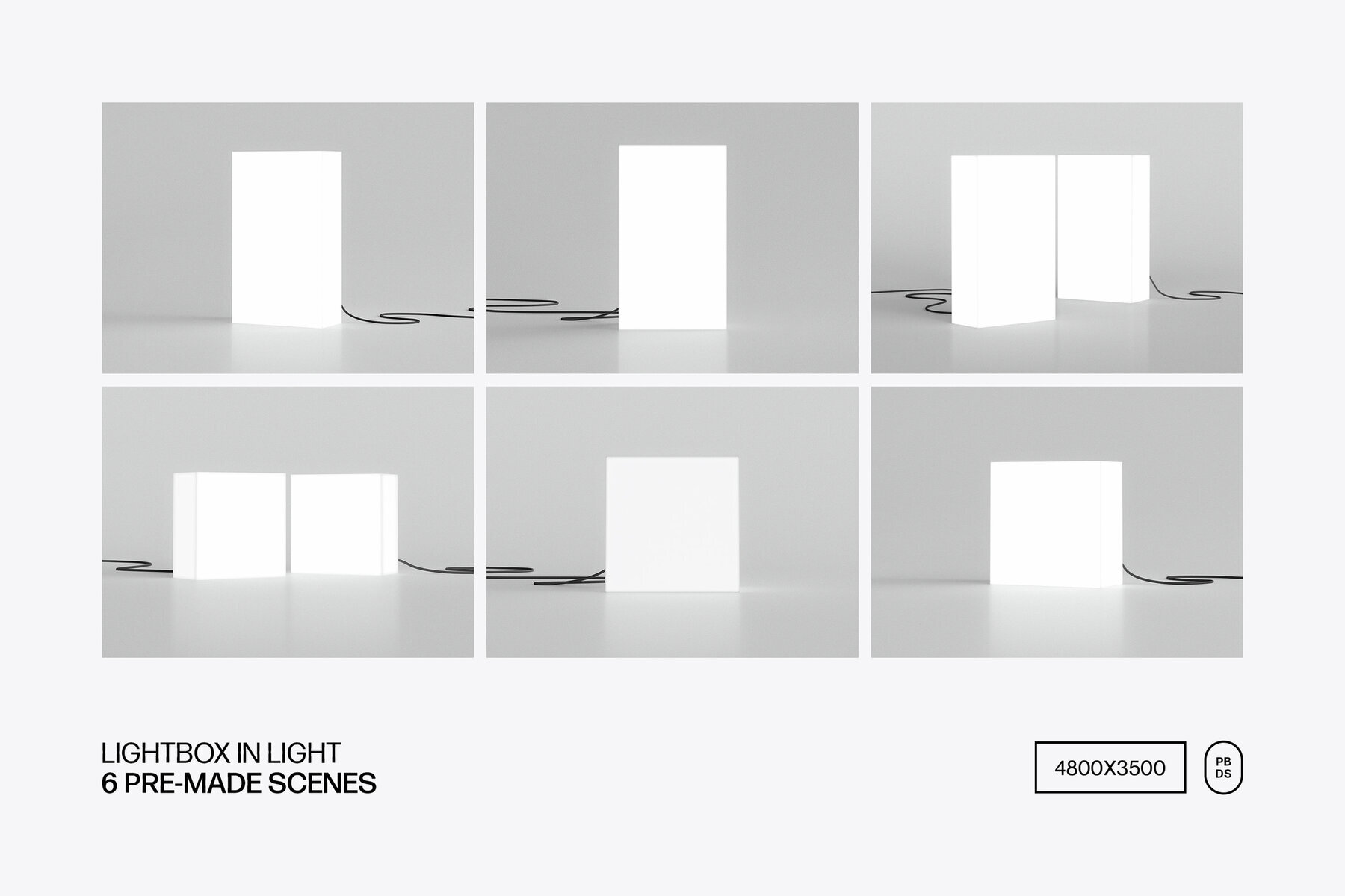 Frameless Lightbox Signage Mockups 2