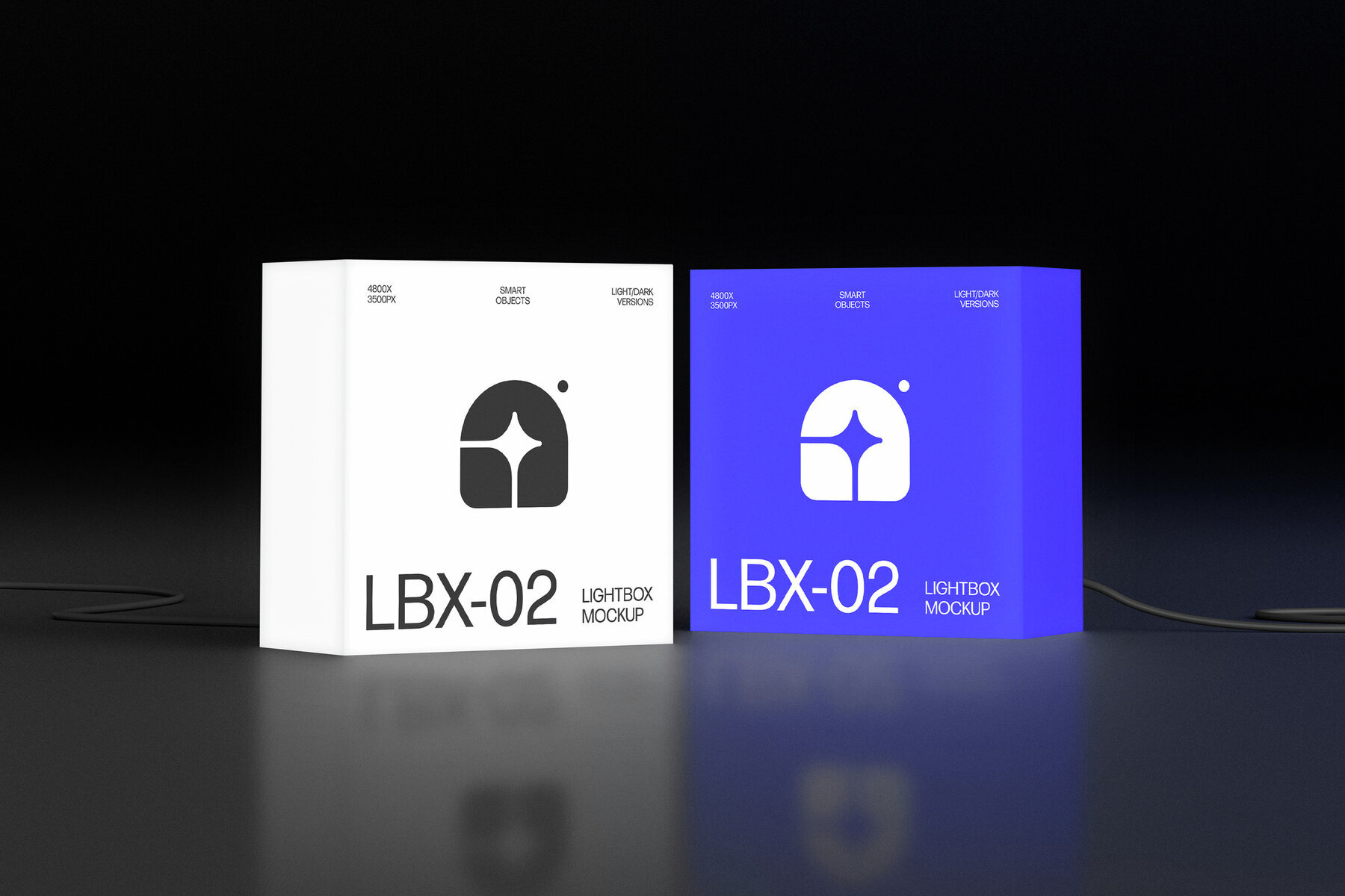 Frameless Lightbox Signage Mockups 3