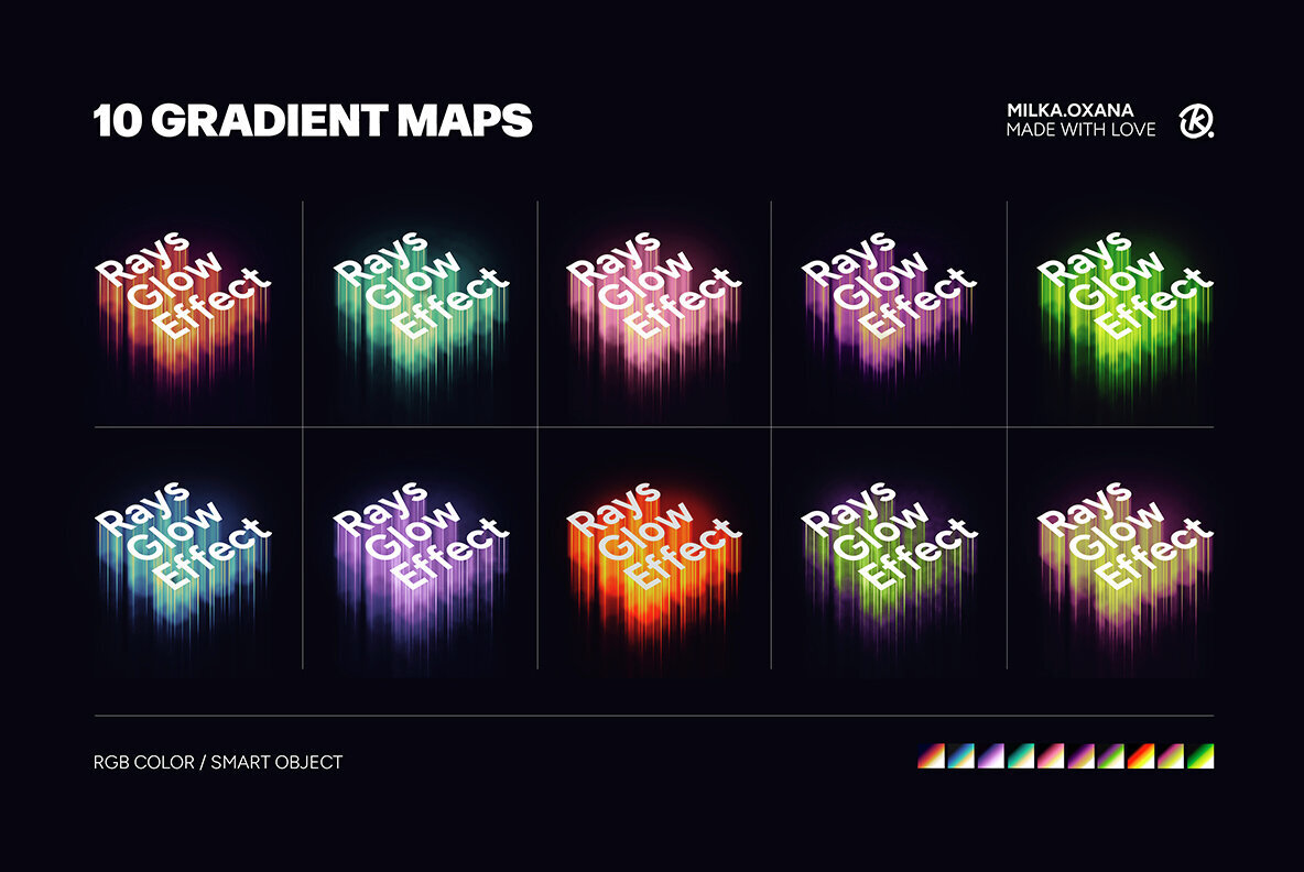 Rays Glow Text Effect 3