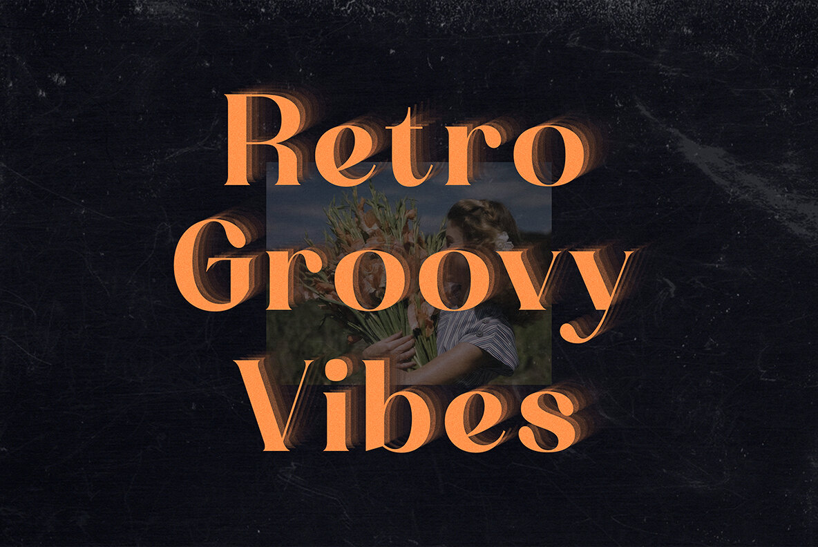 Layered Echo Text Effect 4