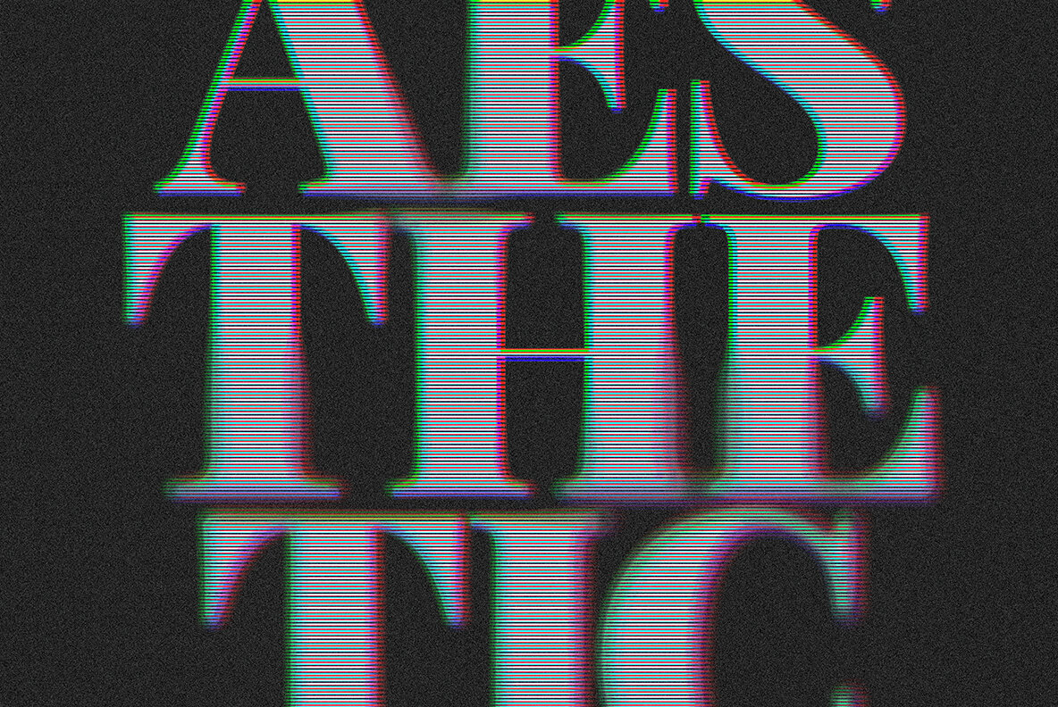 Glitch VHS Text Effect 5