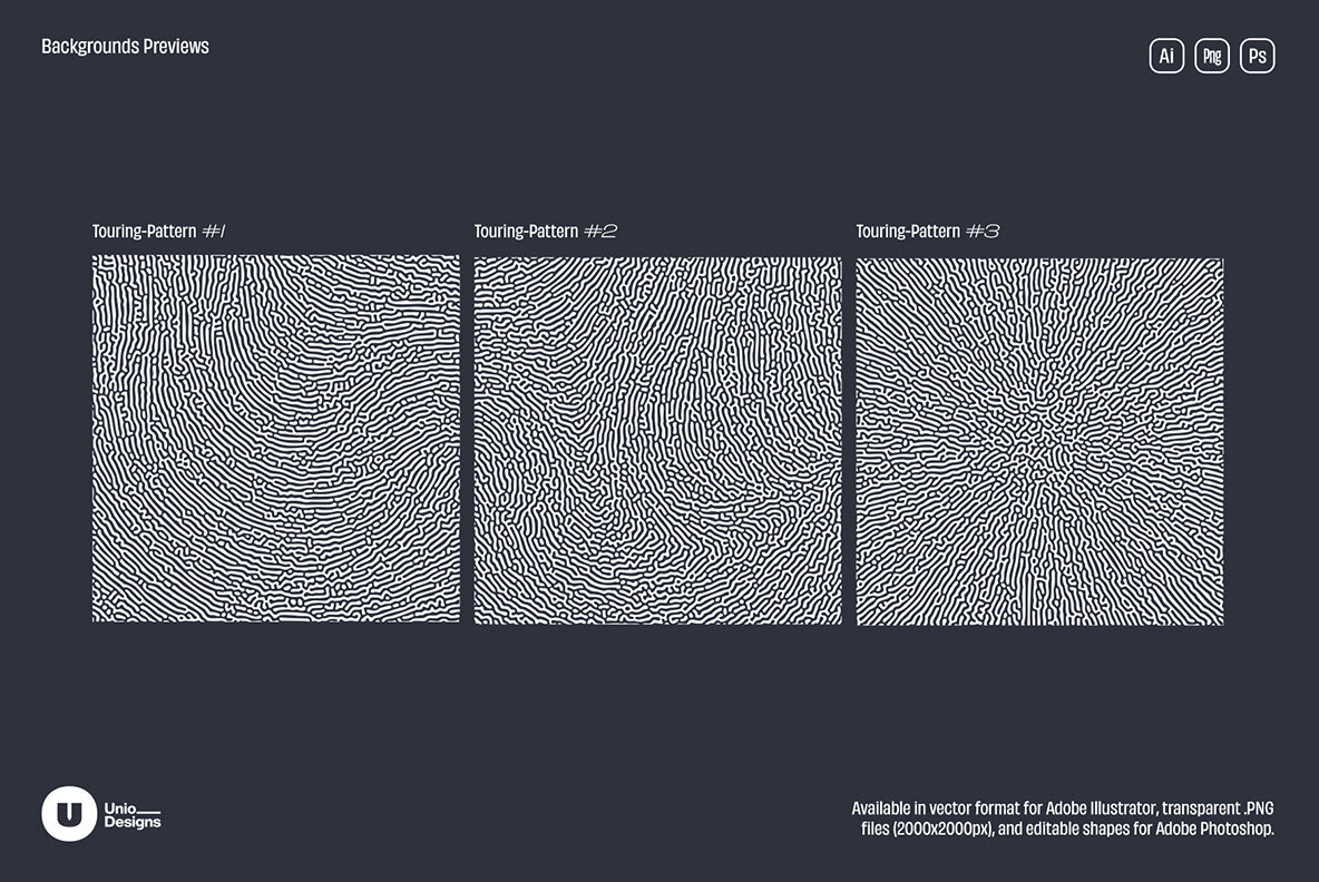Turing Patterns   16 Backgrounds 2