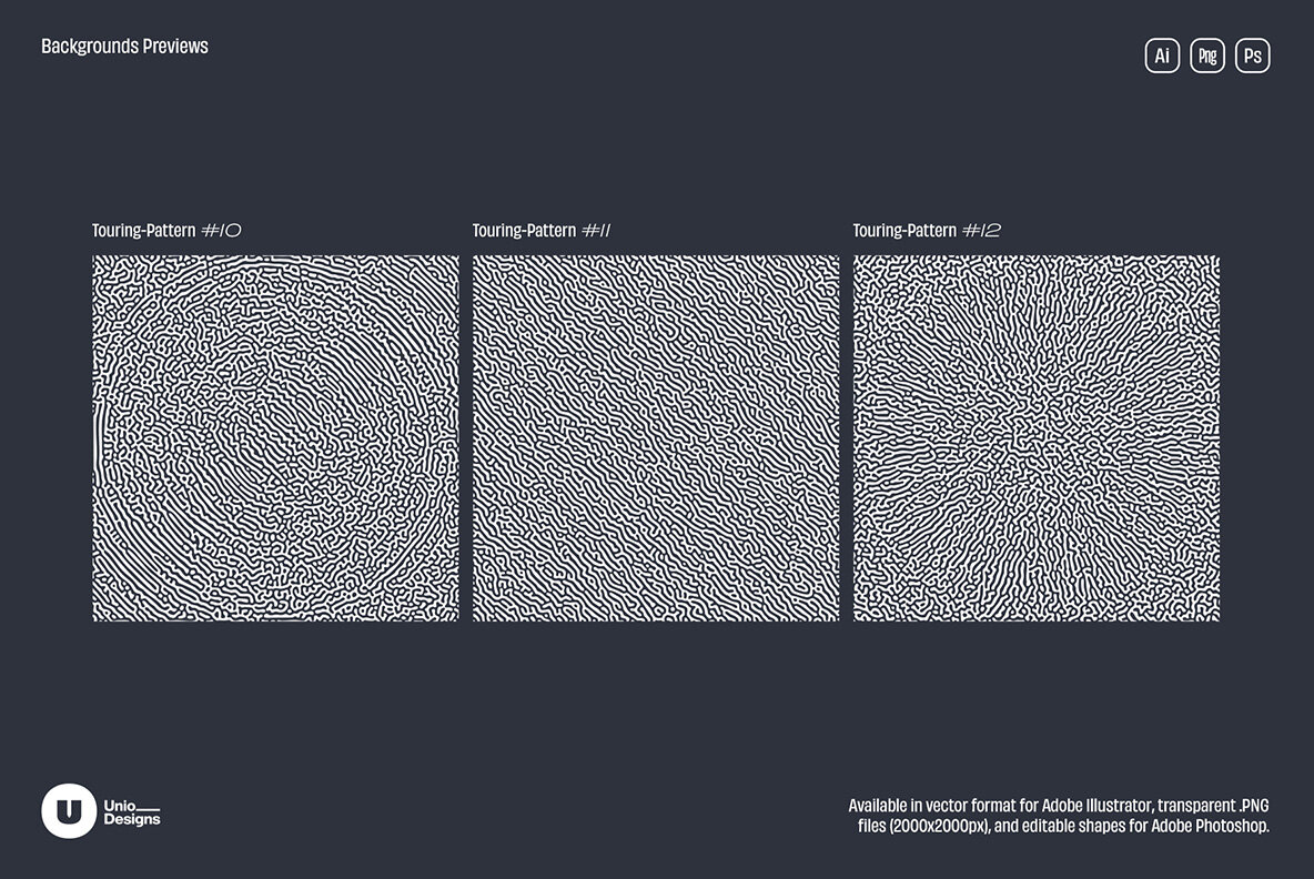 Turing Patterns   16 Backgrounds 6