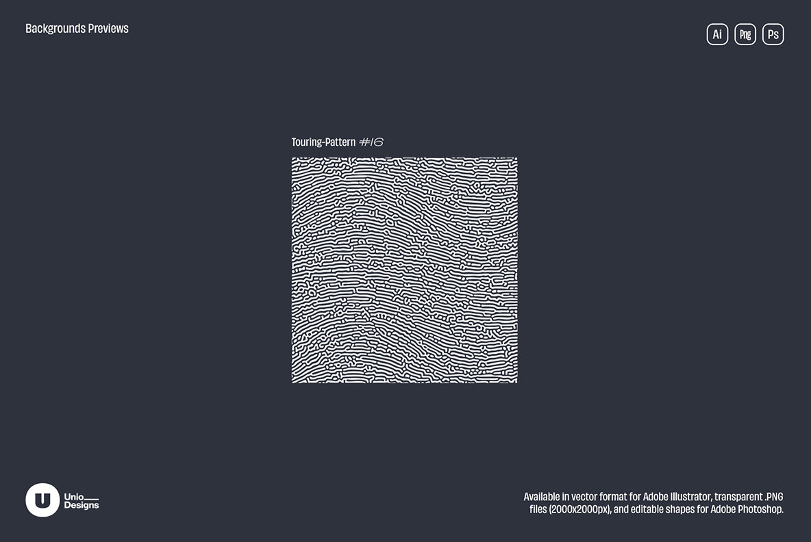 Turing Patterns   16 Backgrounds 8