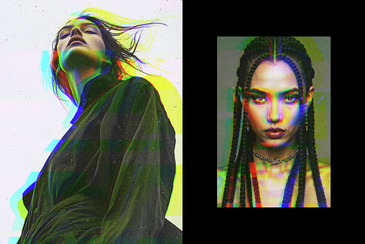 Glitch Retro Photo Effect 6