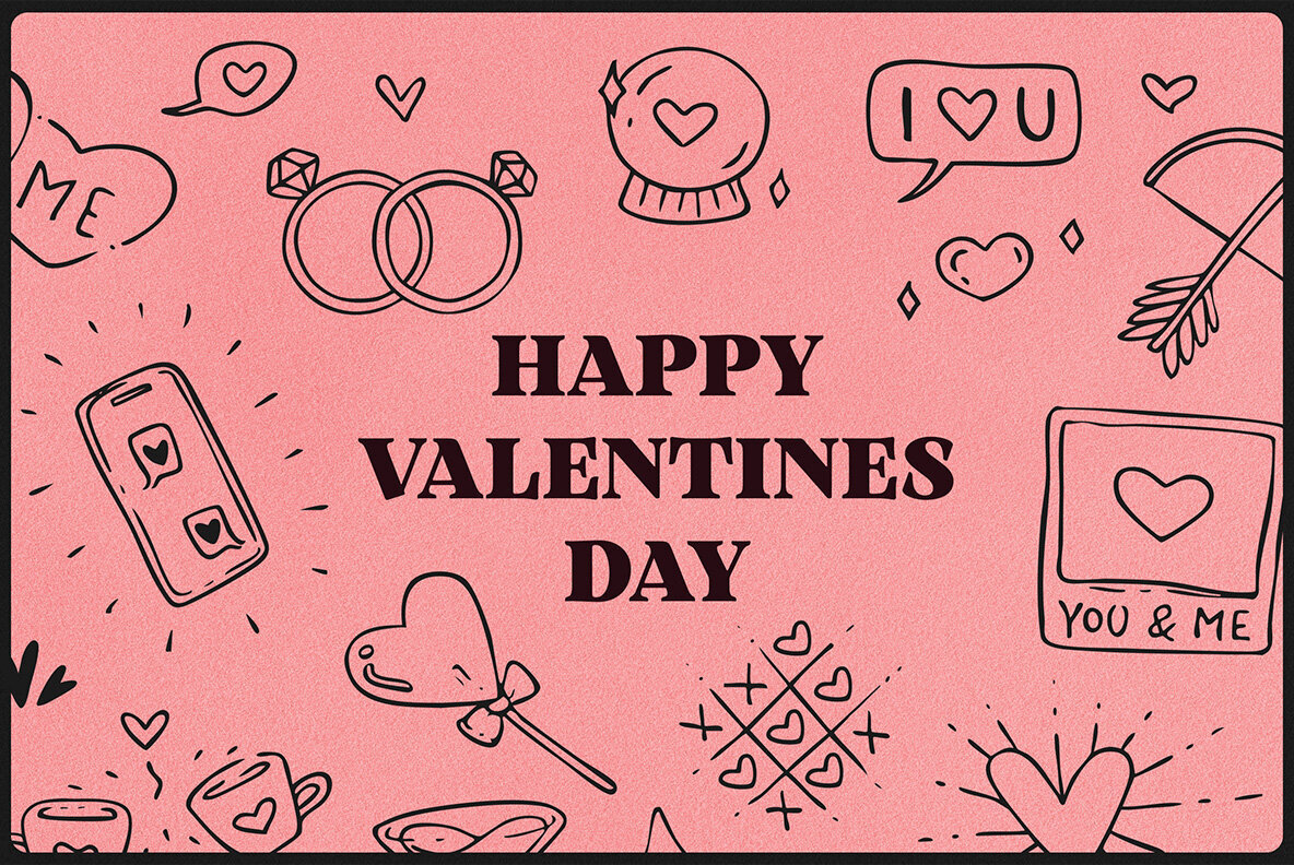 Happy Valentines Day illustrations 1