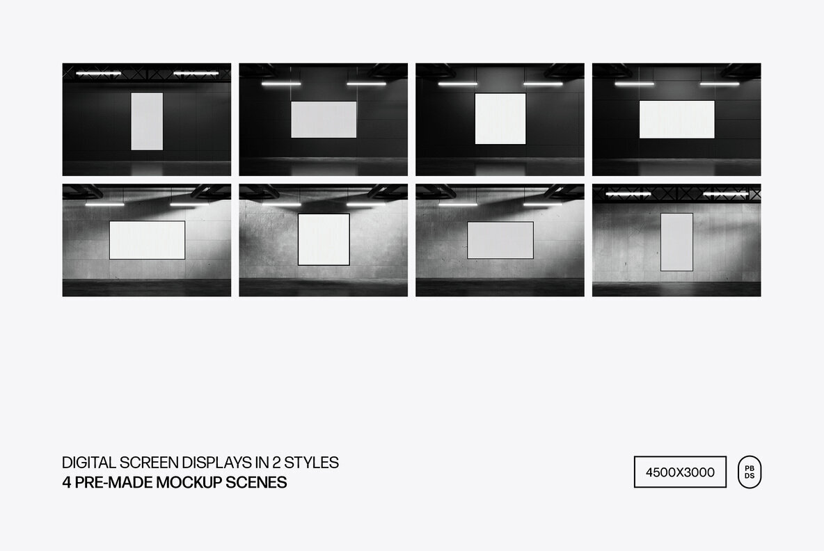 Digital Screen Display Mockups 2