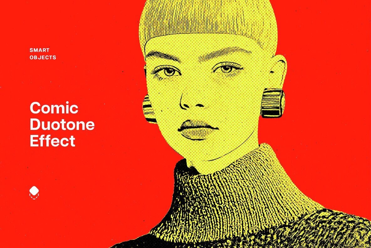 Comic Duotone Photo Effect 1