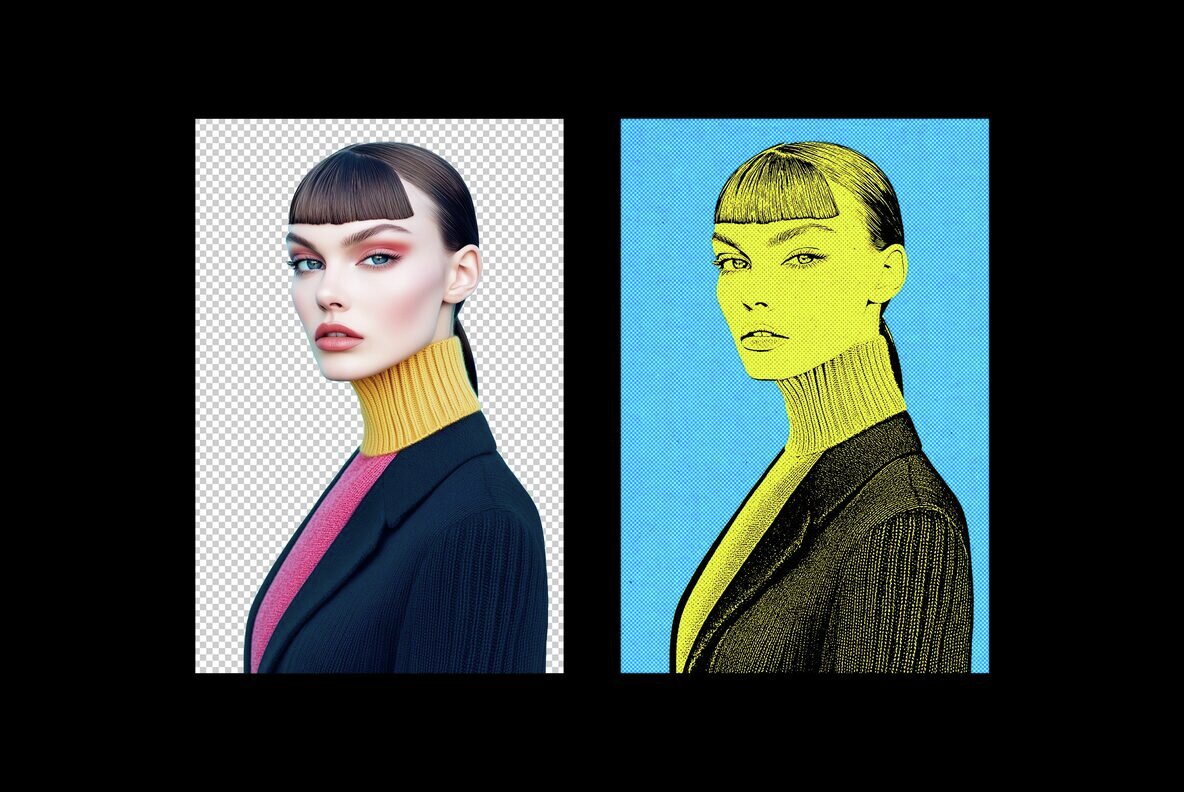 Comic Duotone Photo Effect 4